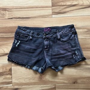 Daang Goodman Tripp NYC Washed Grey Jean Shorts 11 tag 31 Waist